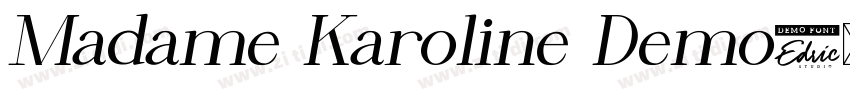 Madame Karoline Demo字体转换
